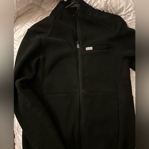 On shift fleece jacket black . Xs